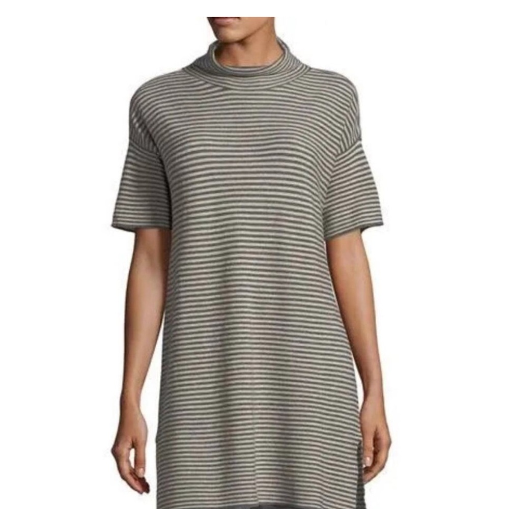 Striped Short Sleeve Dress